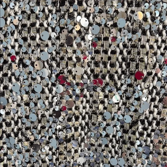 Sequin Embellished Jacket - Silver - Size Large (10-14) - Picture 4 of 13